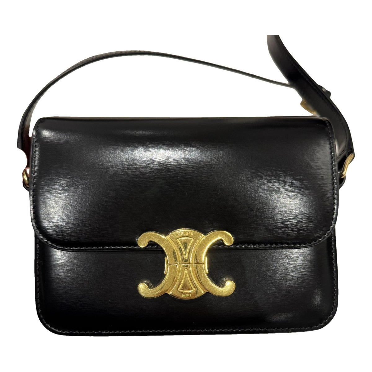 Triomphe leather handbag
