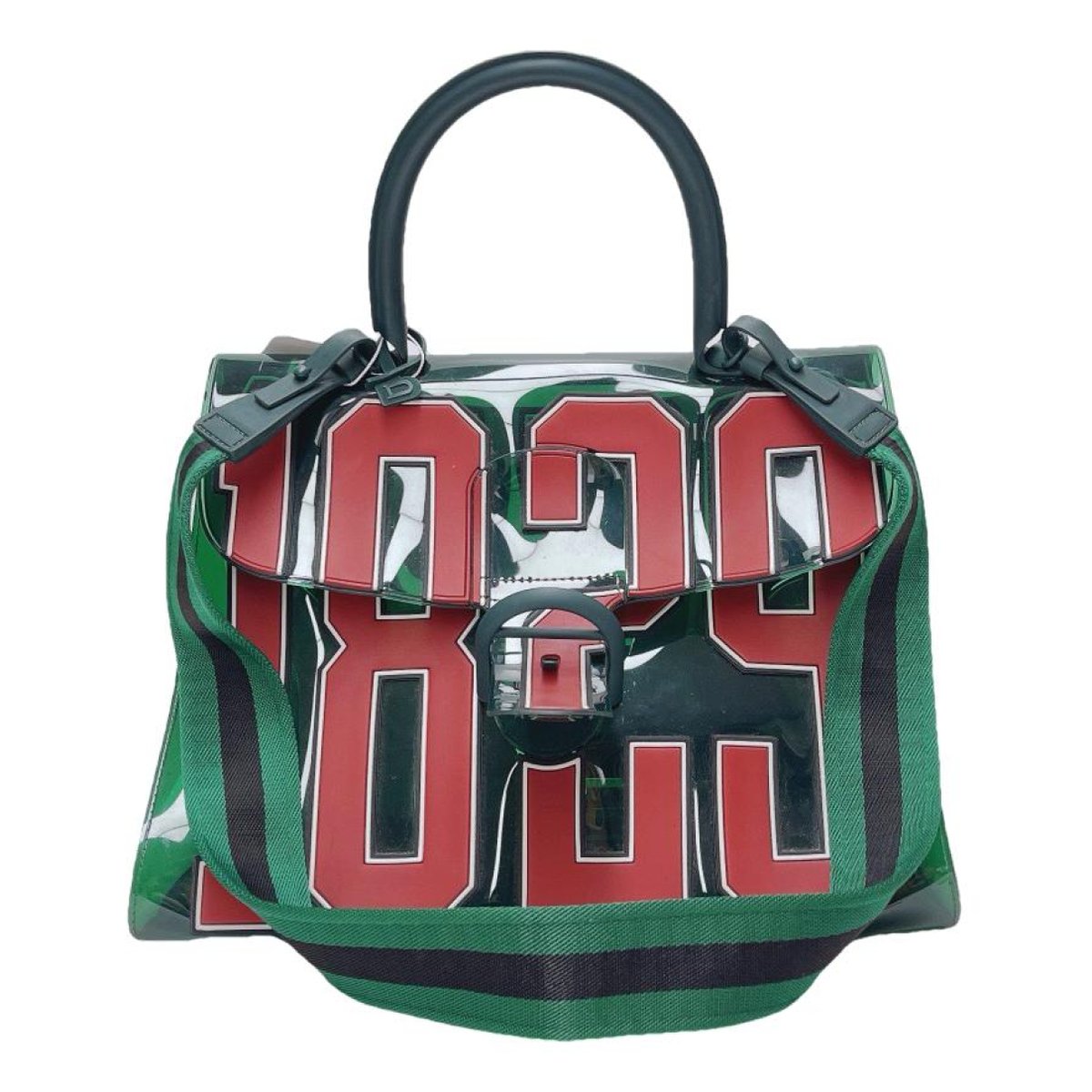 Brillant patent leather handbag