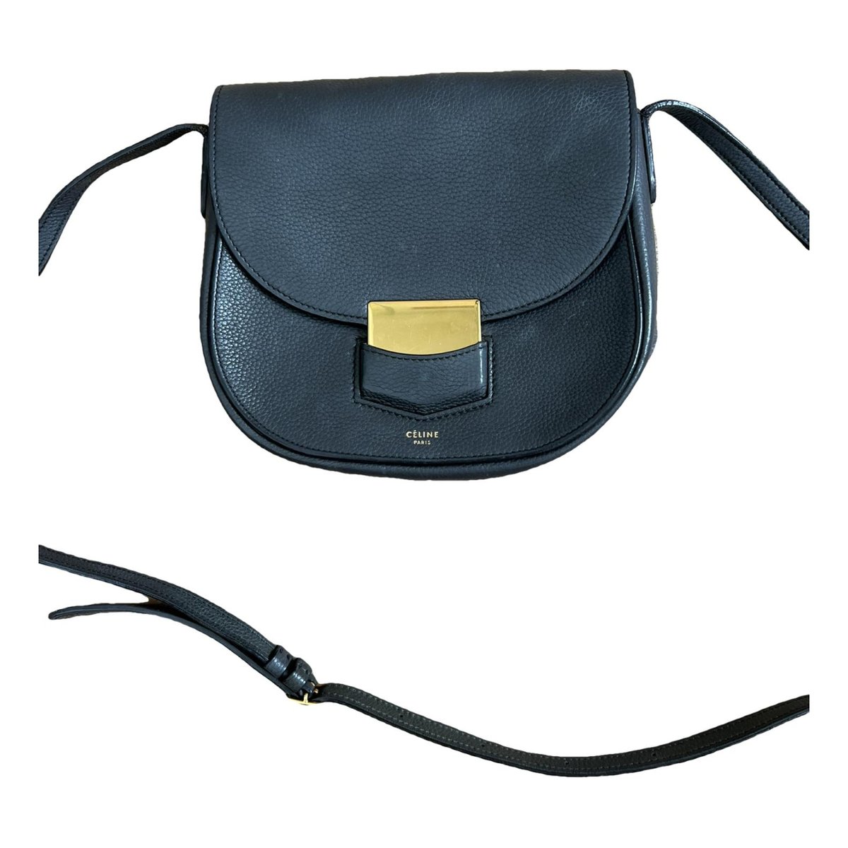Trotteur leather crossbody bag