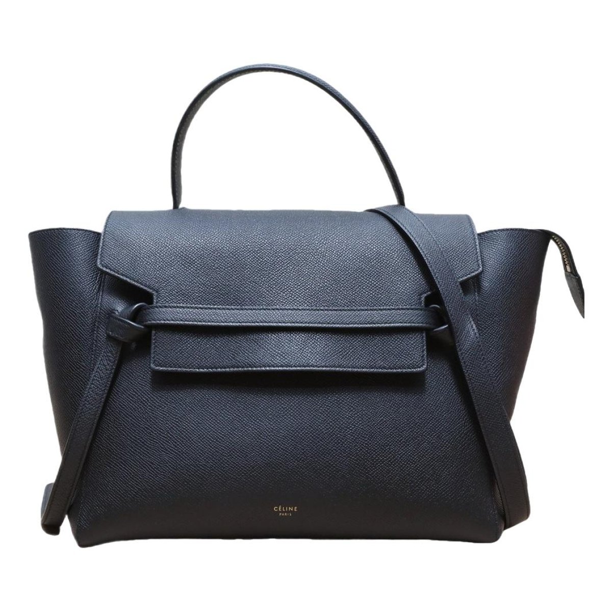 Belt leather handbag