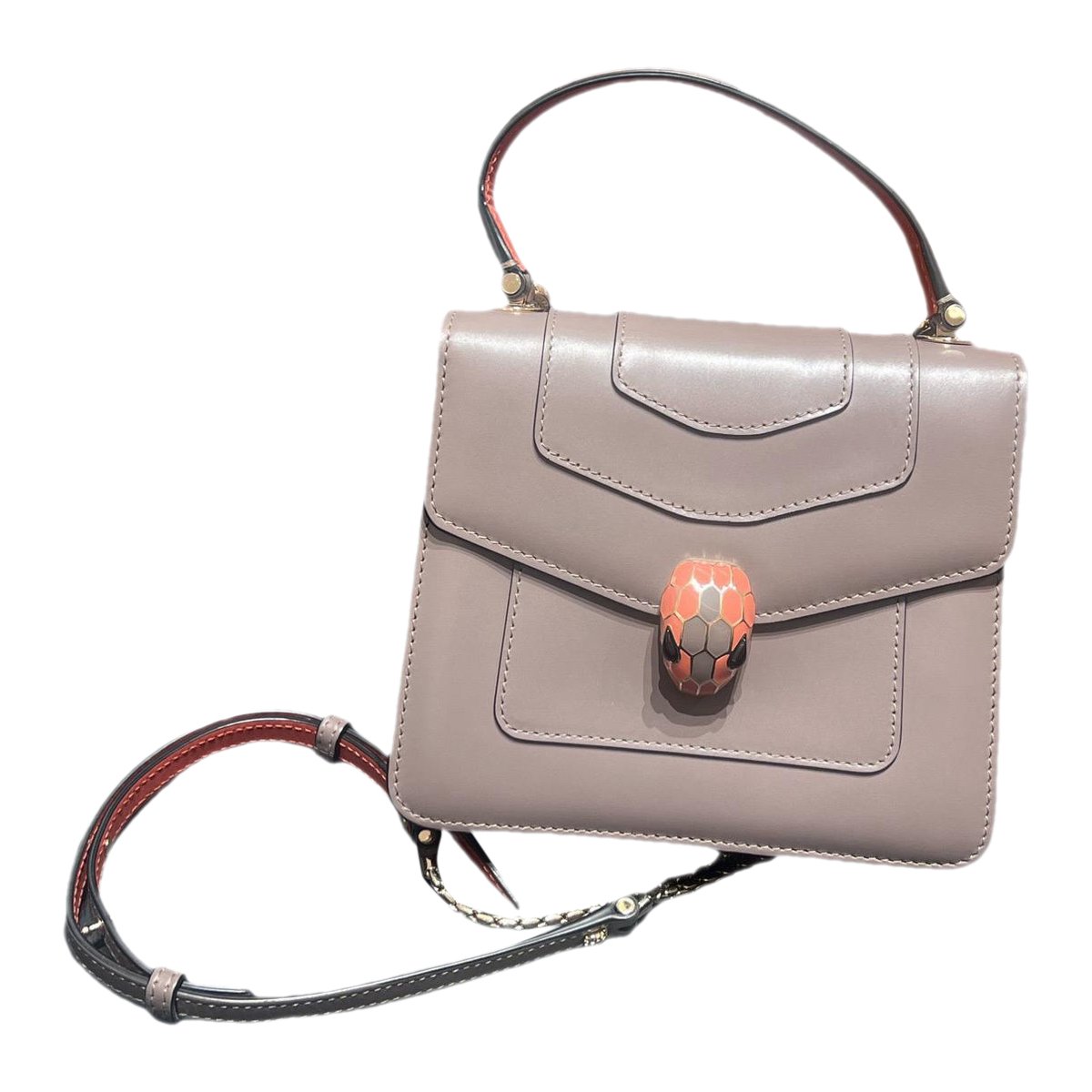 Serpenti leather handbag