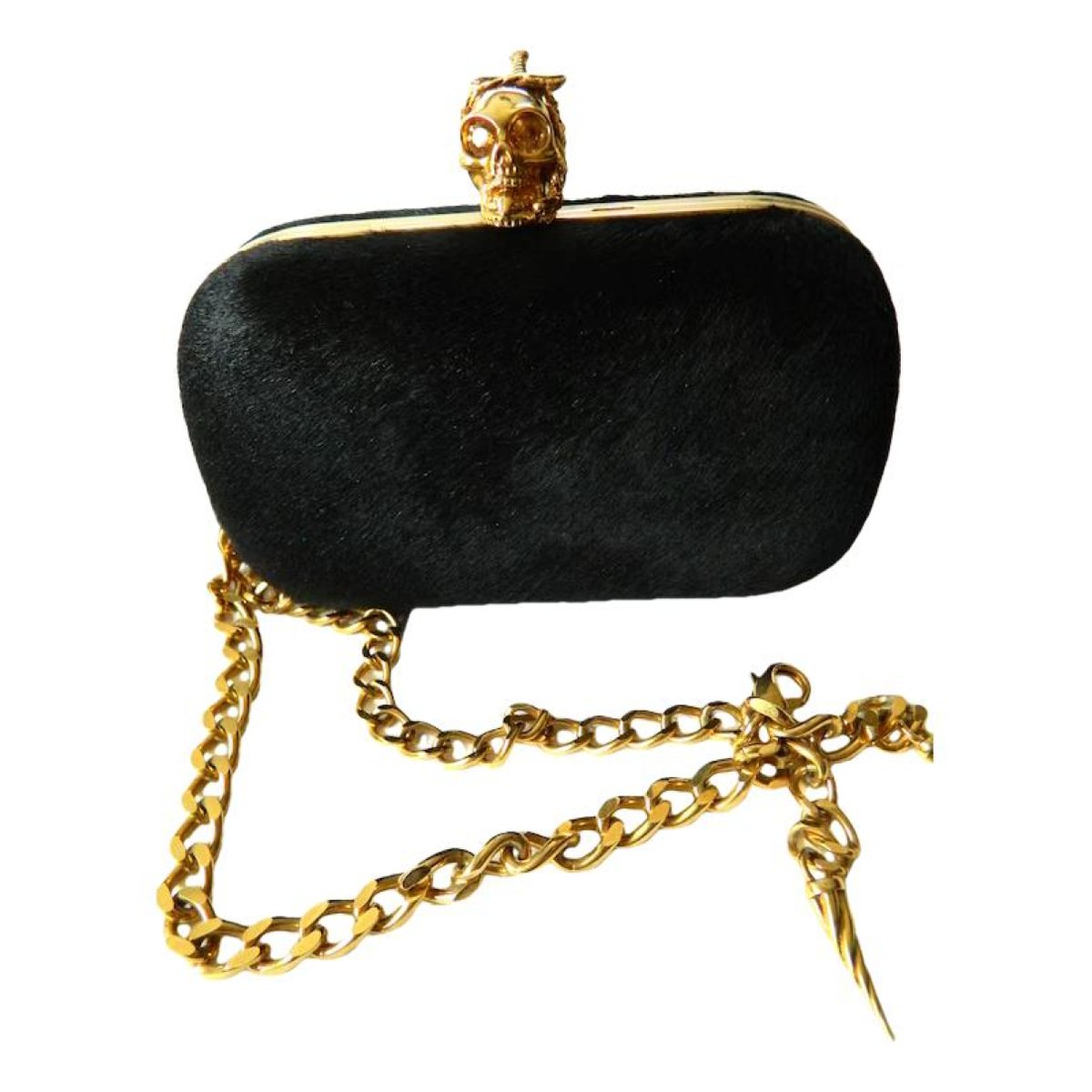 Skull clutch bag