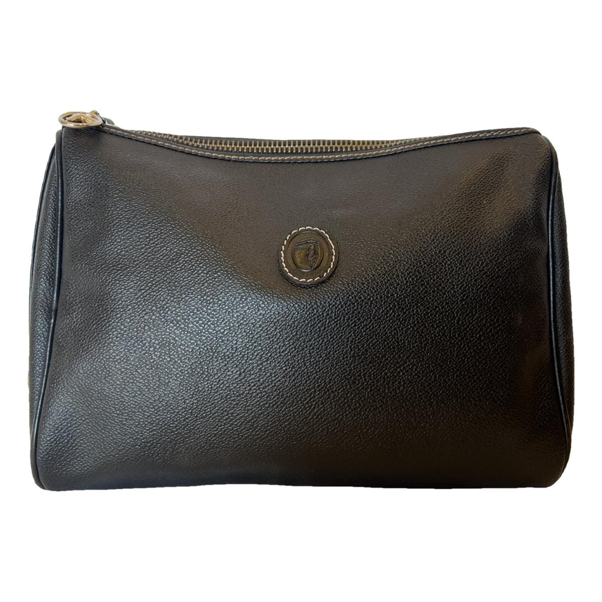 Leather clutch bag
