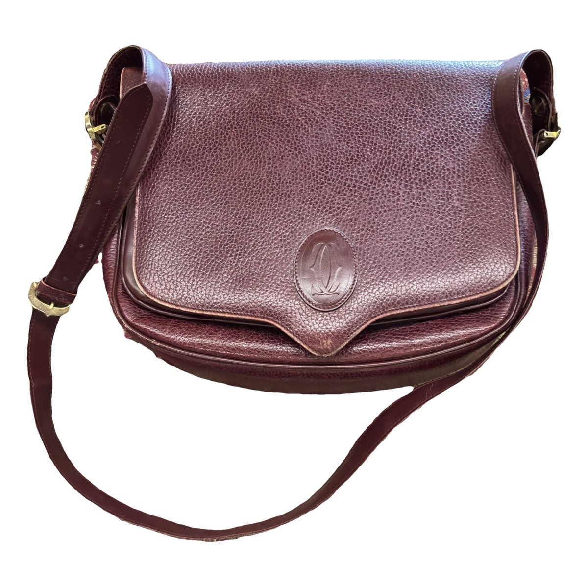 C leather crossbody bag