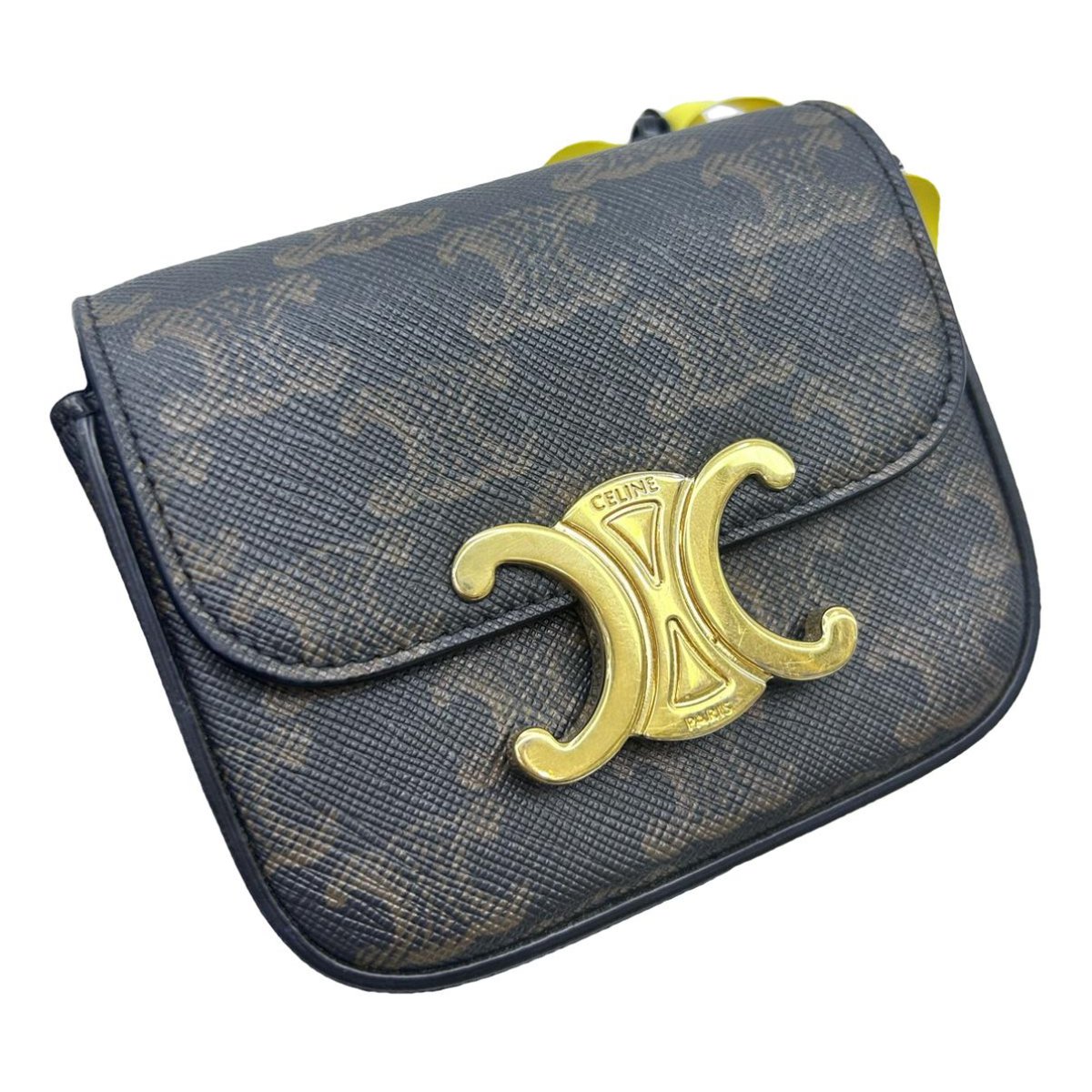 Triomphe leather handbag