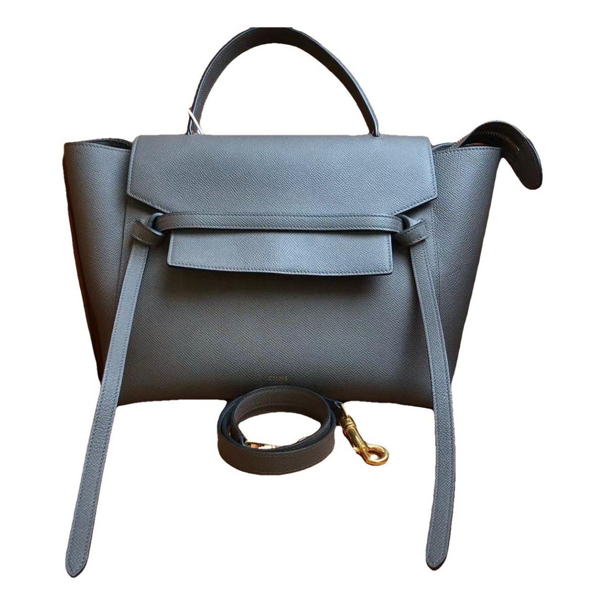 Belt leather handbag