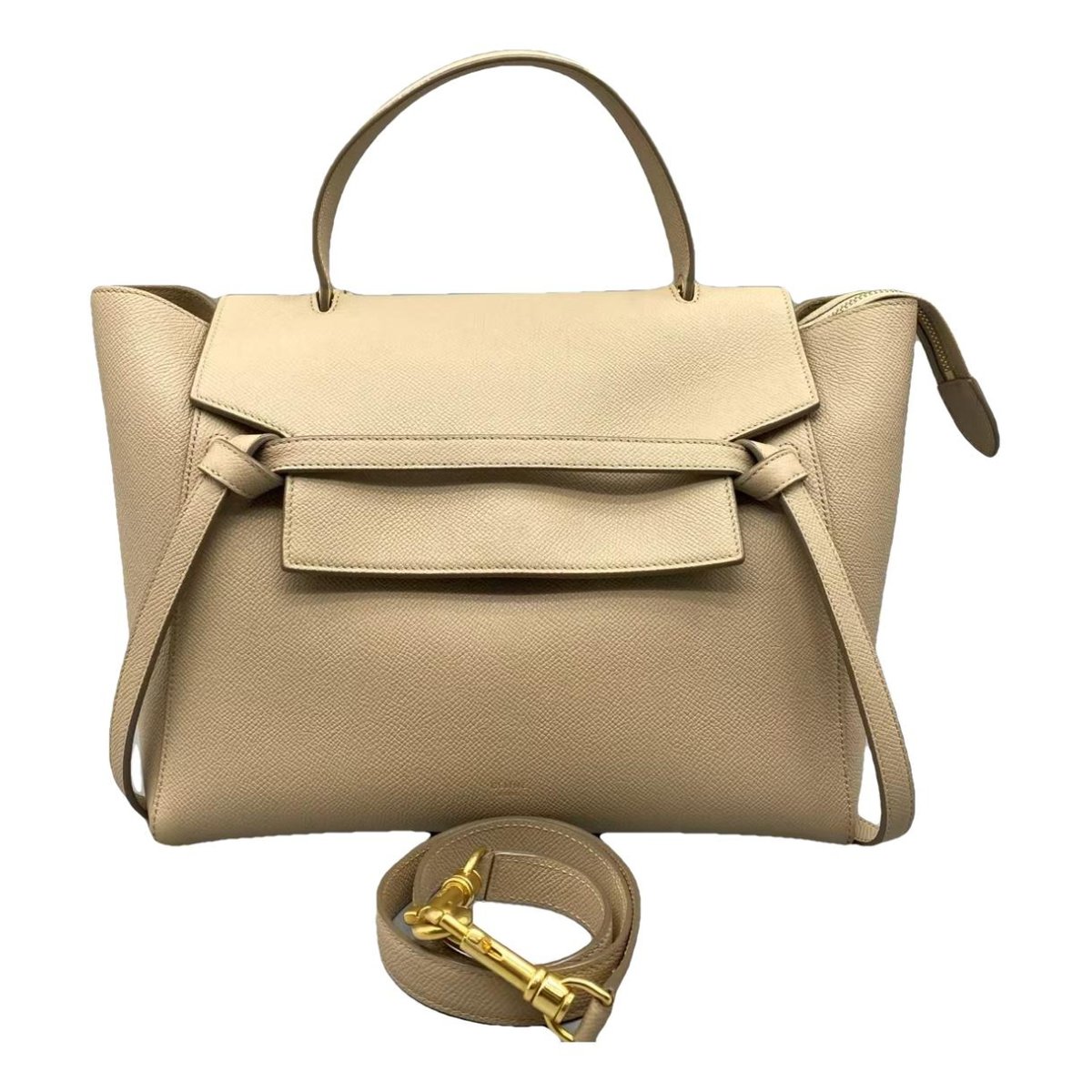 Belt leather handbag