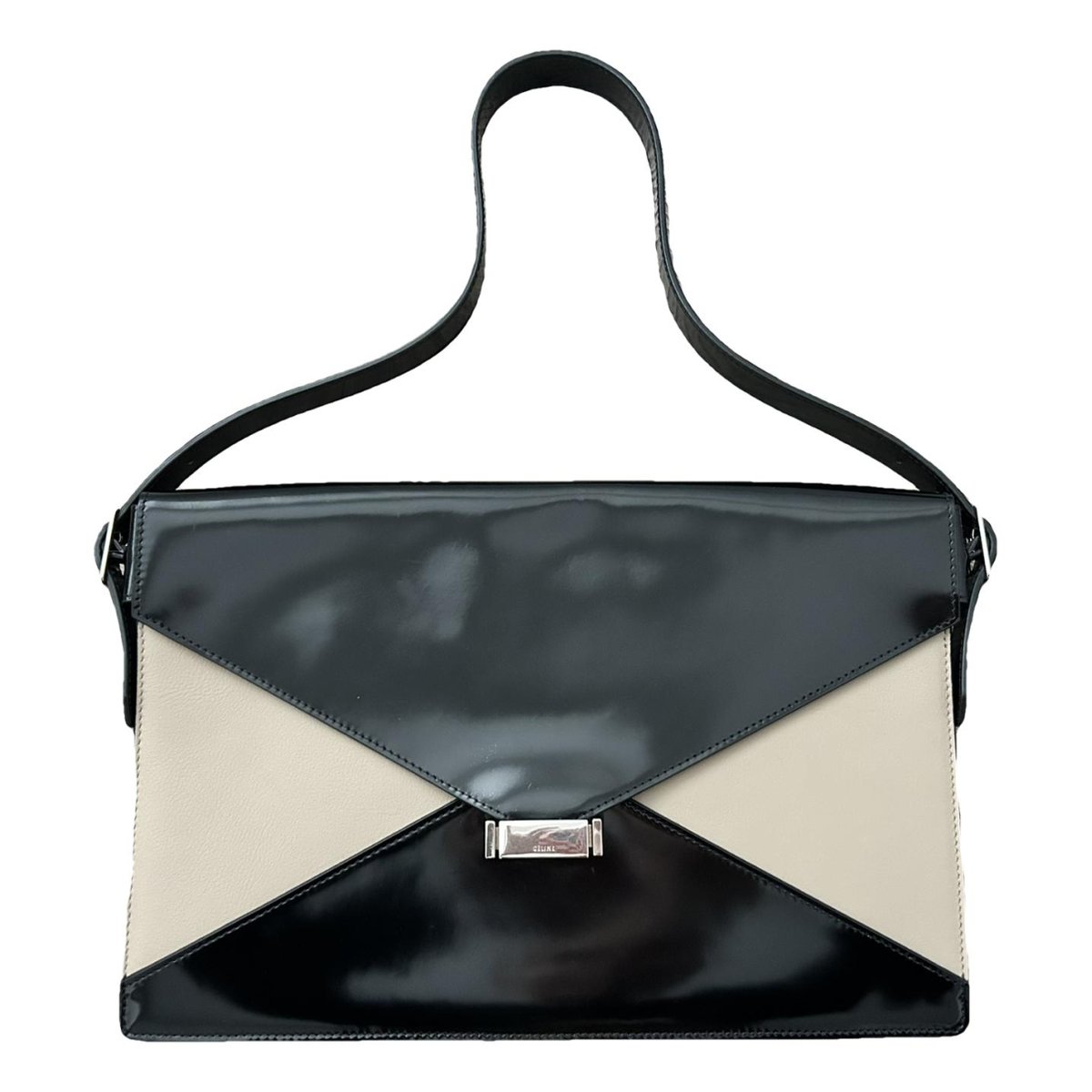 Diamond Clutch patent leather handbag