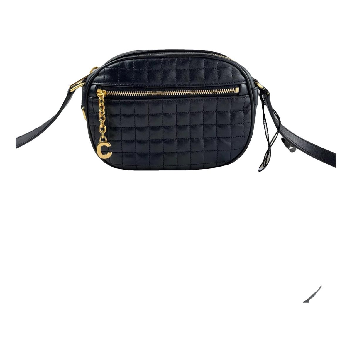 Charm leather handbag