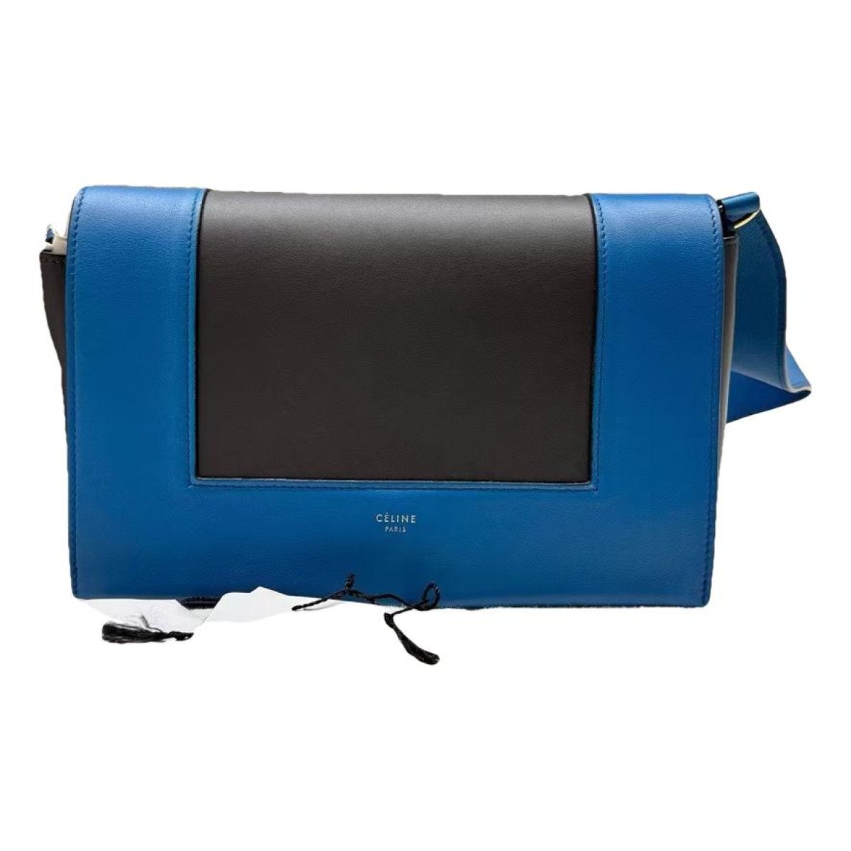 Frame leather handbag