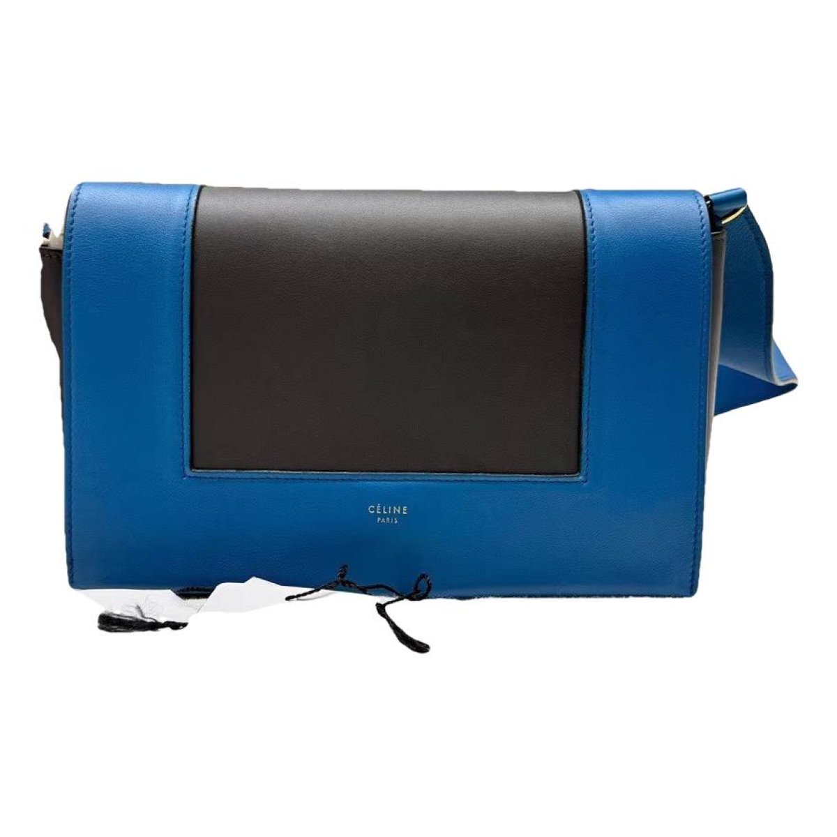 Frame leather handbag