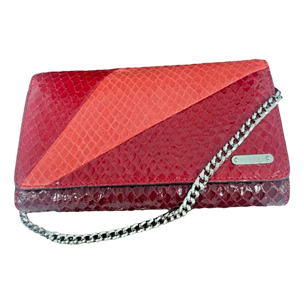 Trio leather clutch bag