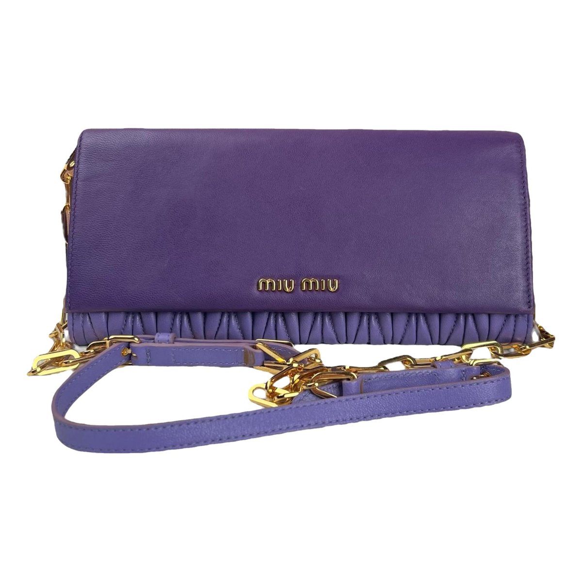 Miu delice leather handbag