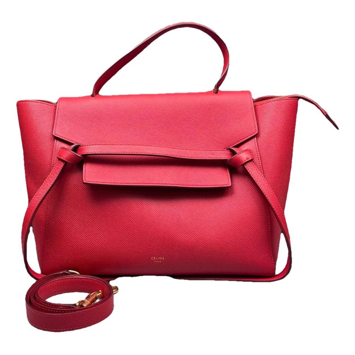 Belt leather handbag