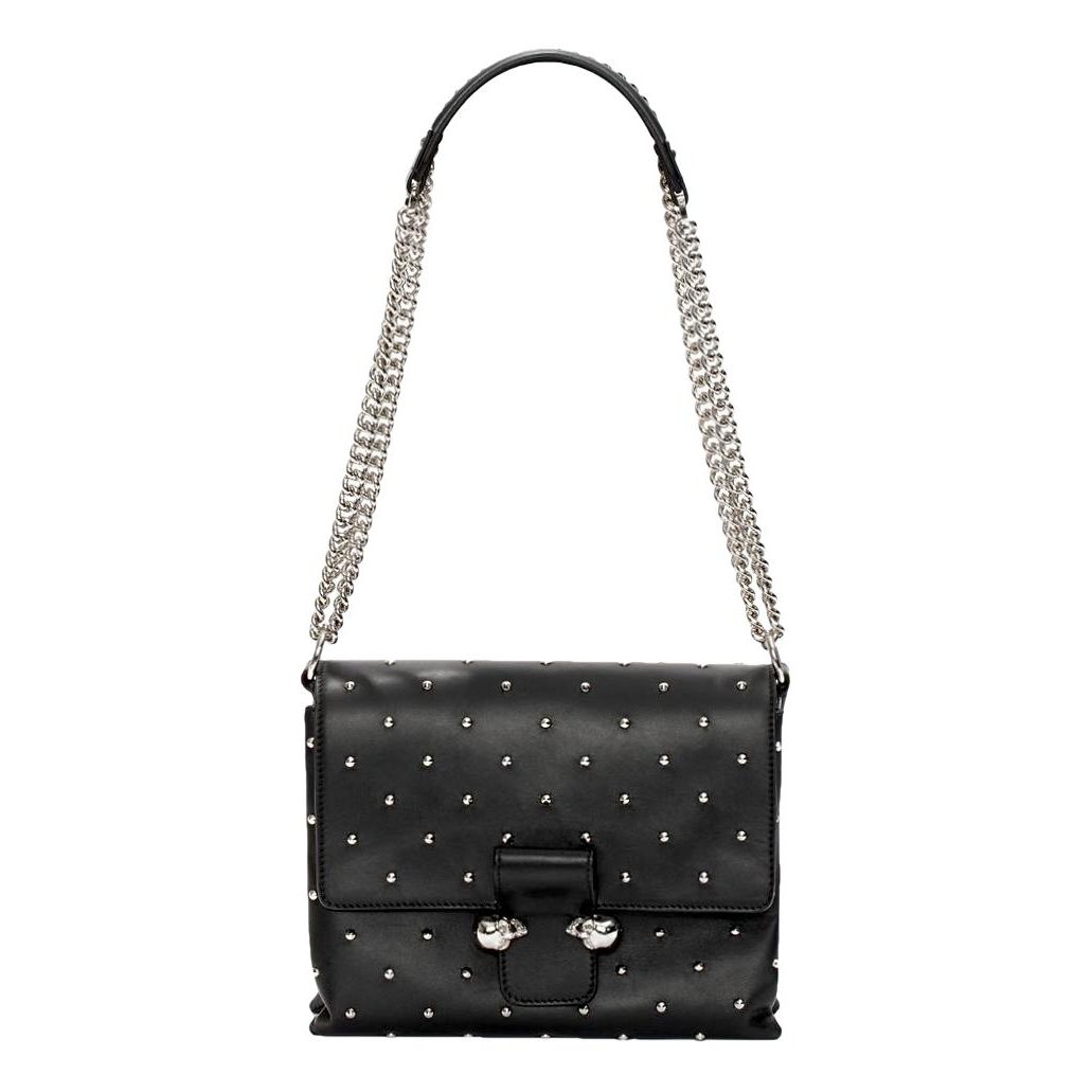 Skull leather bag