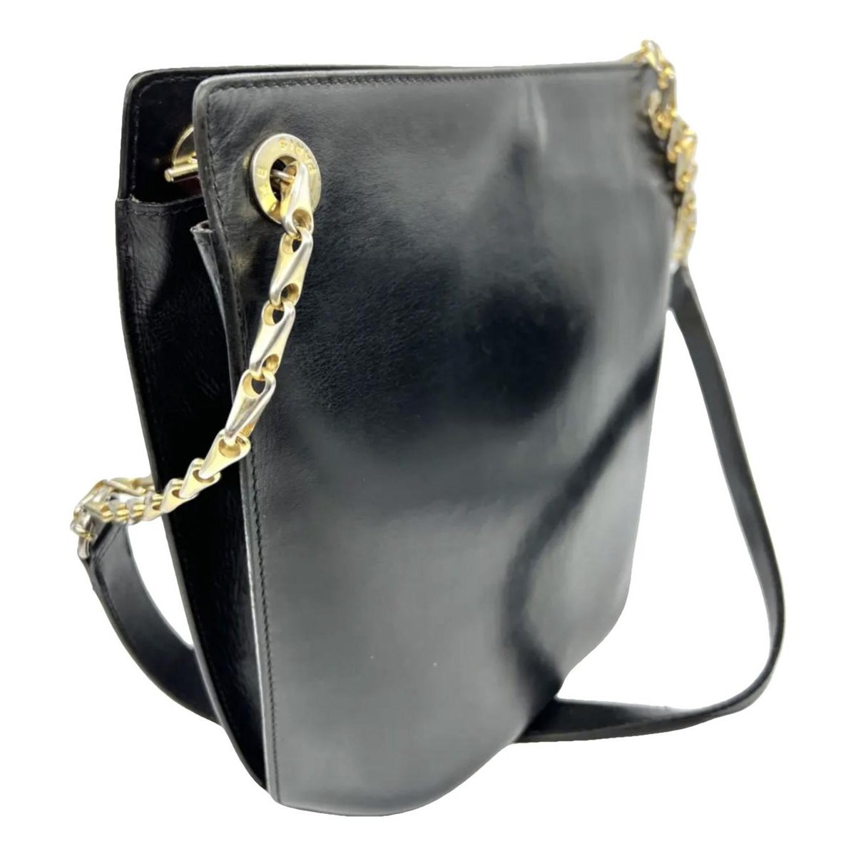 Biker leather handbag