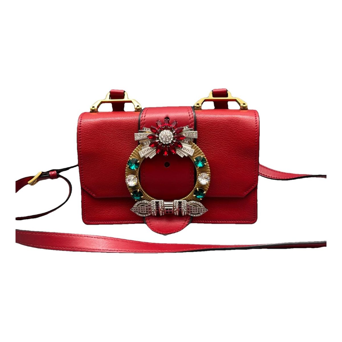 Miu Lady leather handbag