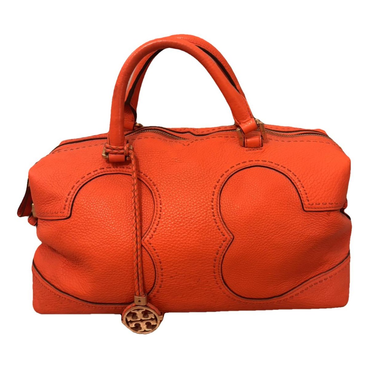 Leather bowling bag