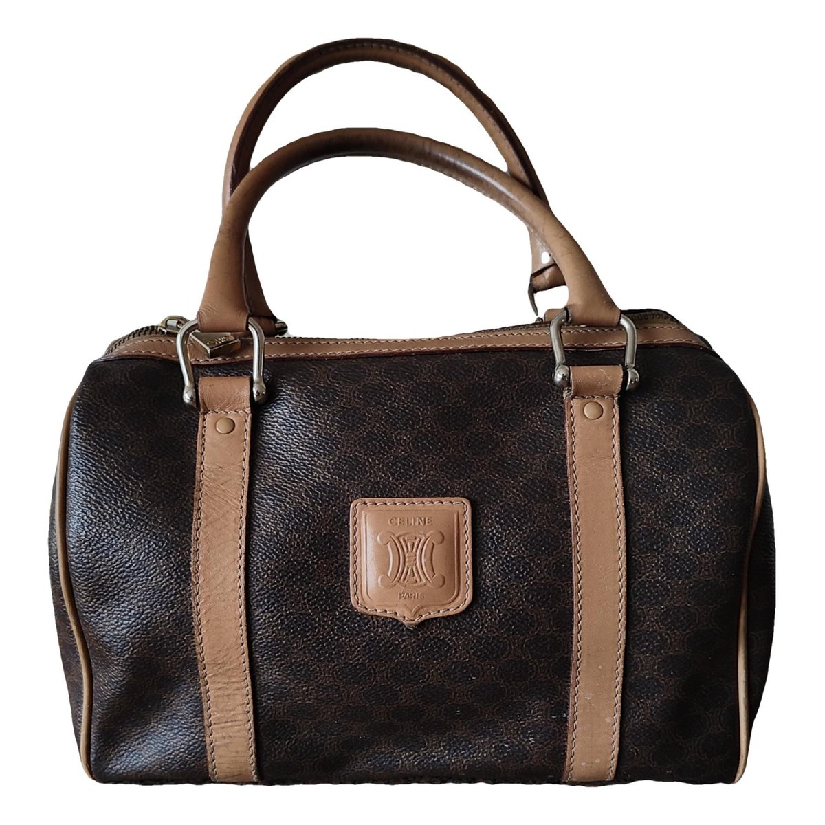 Triomphe Vintage leather handbag