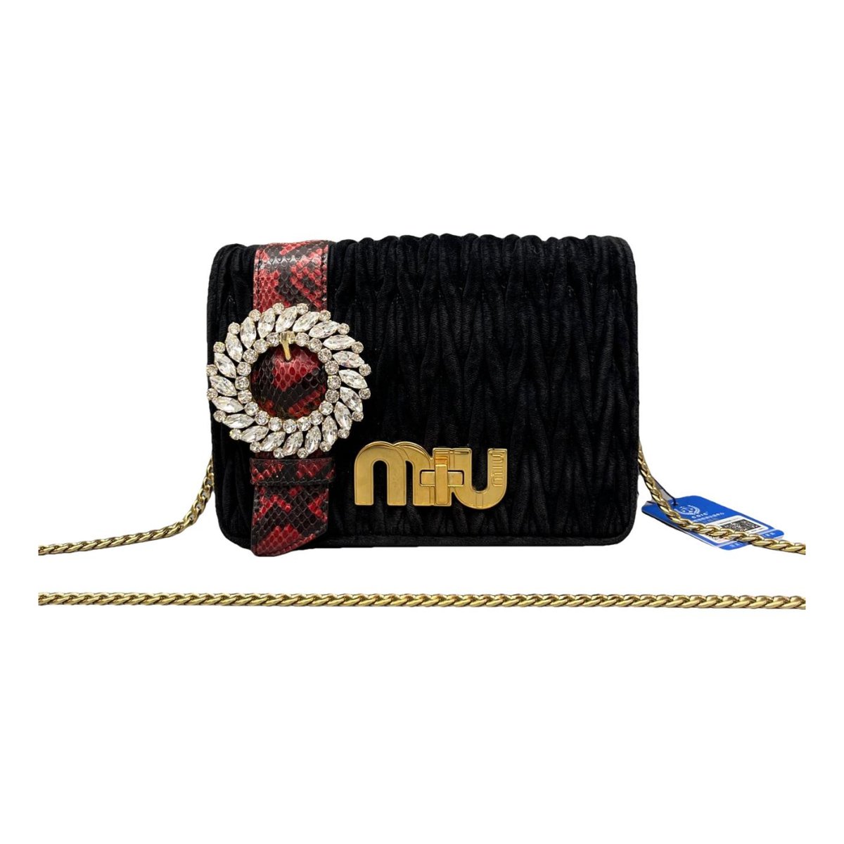 My Miu leather handbag