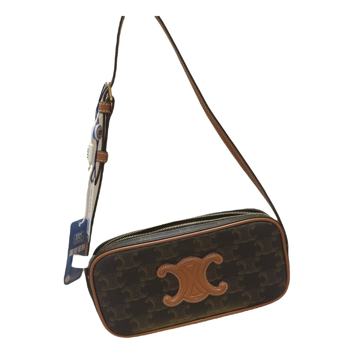 Triomphe Long vinyl handbag