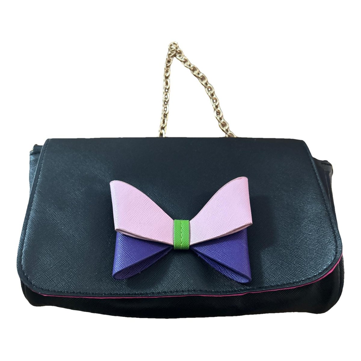 Leather clutch bag