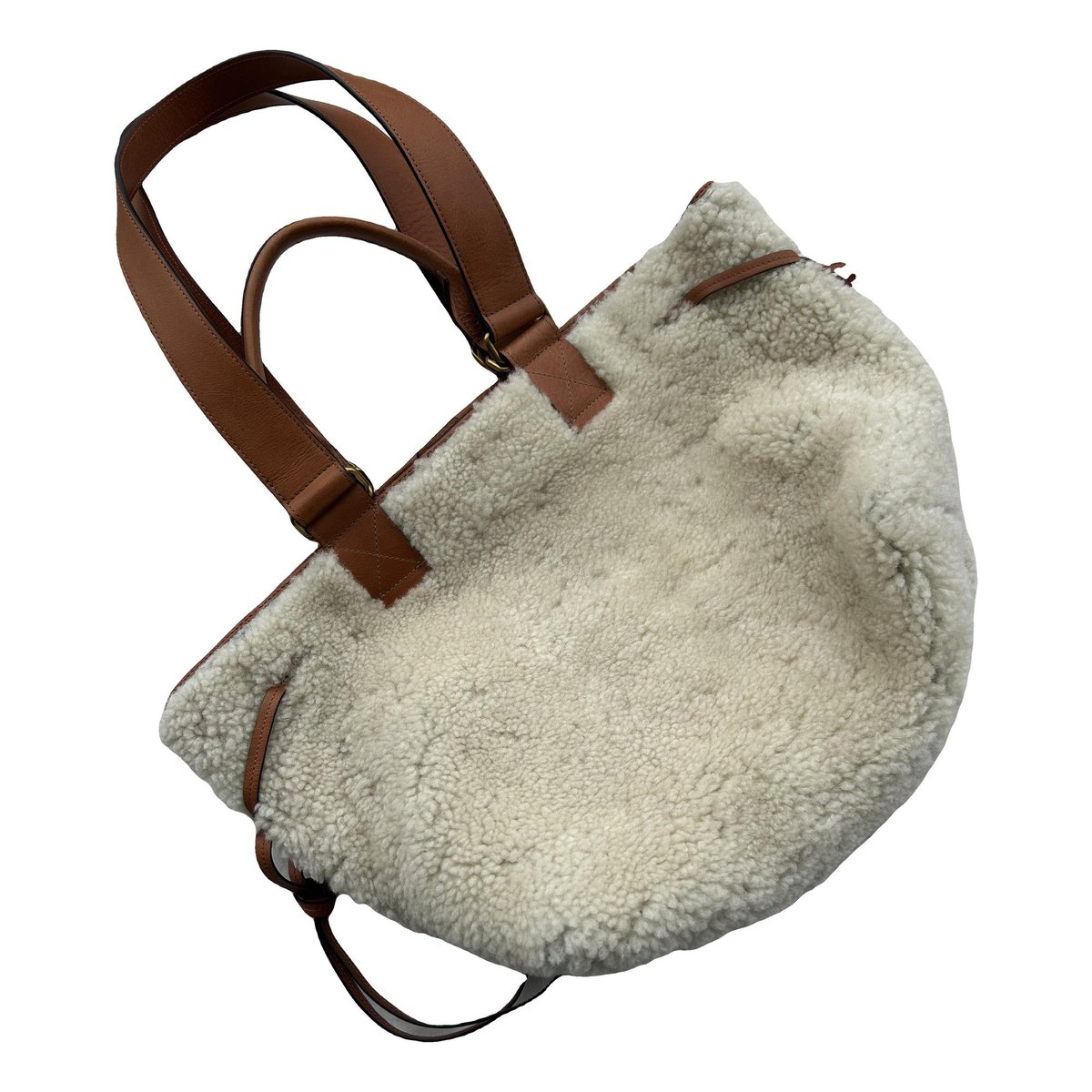 Faux fur handbag