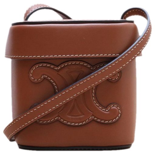 Tambour leather crossbody bag