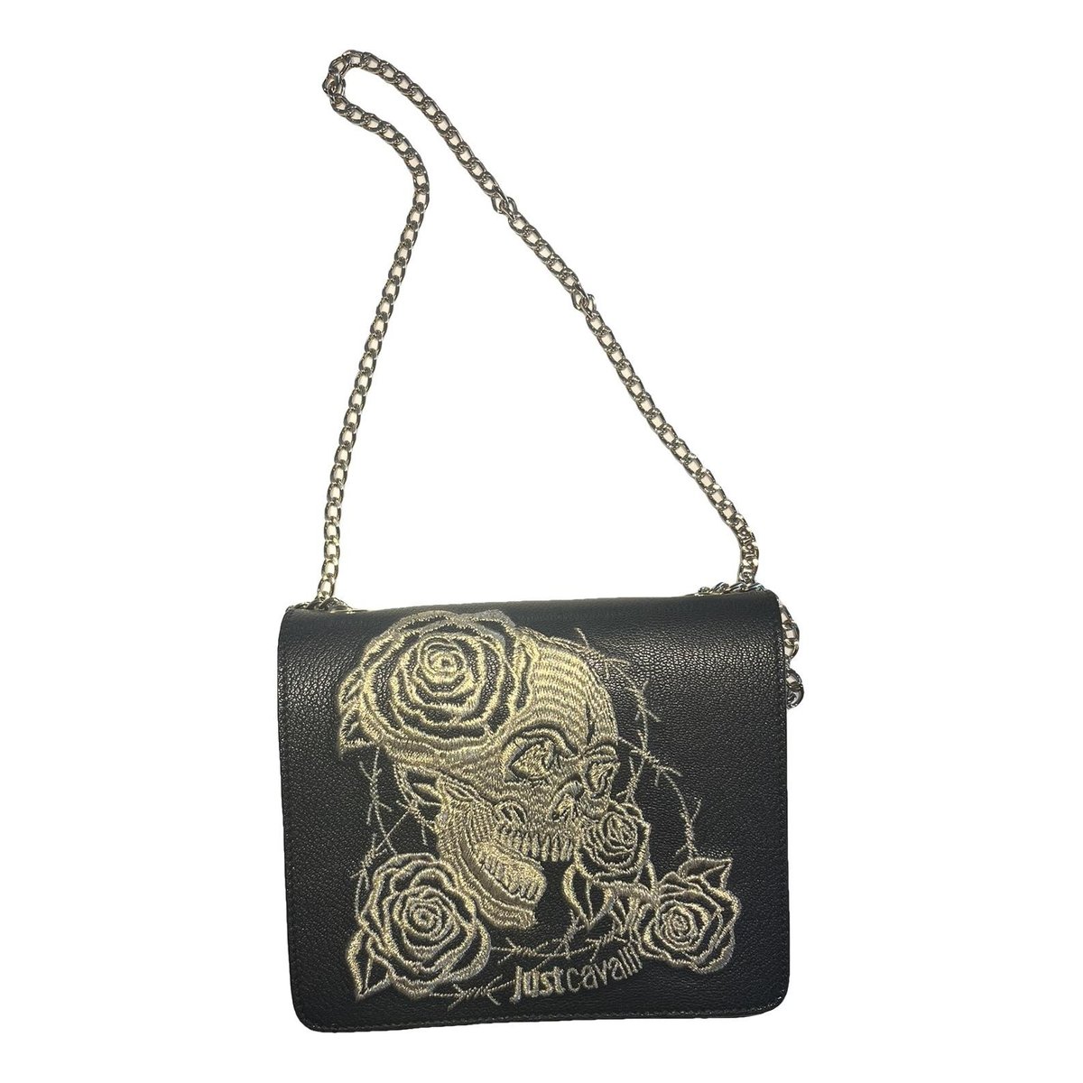 Leather clutch bag
