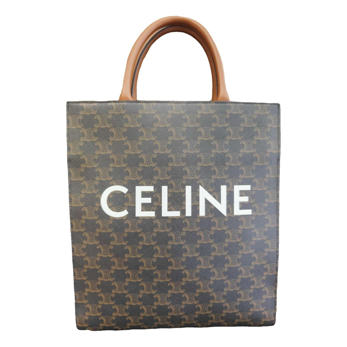 Cabas Vertical leather tote