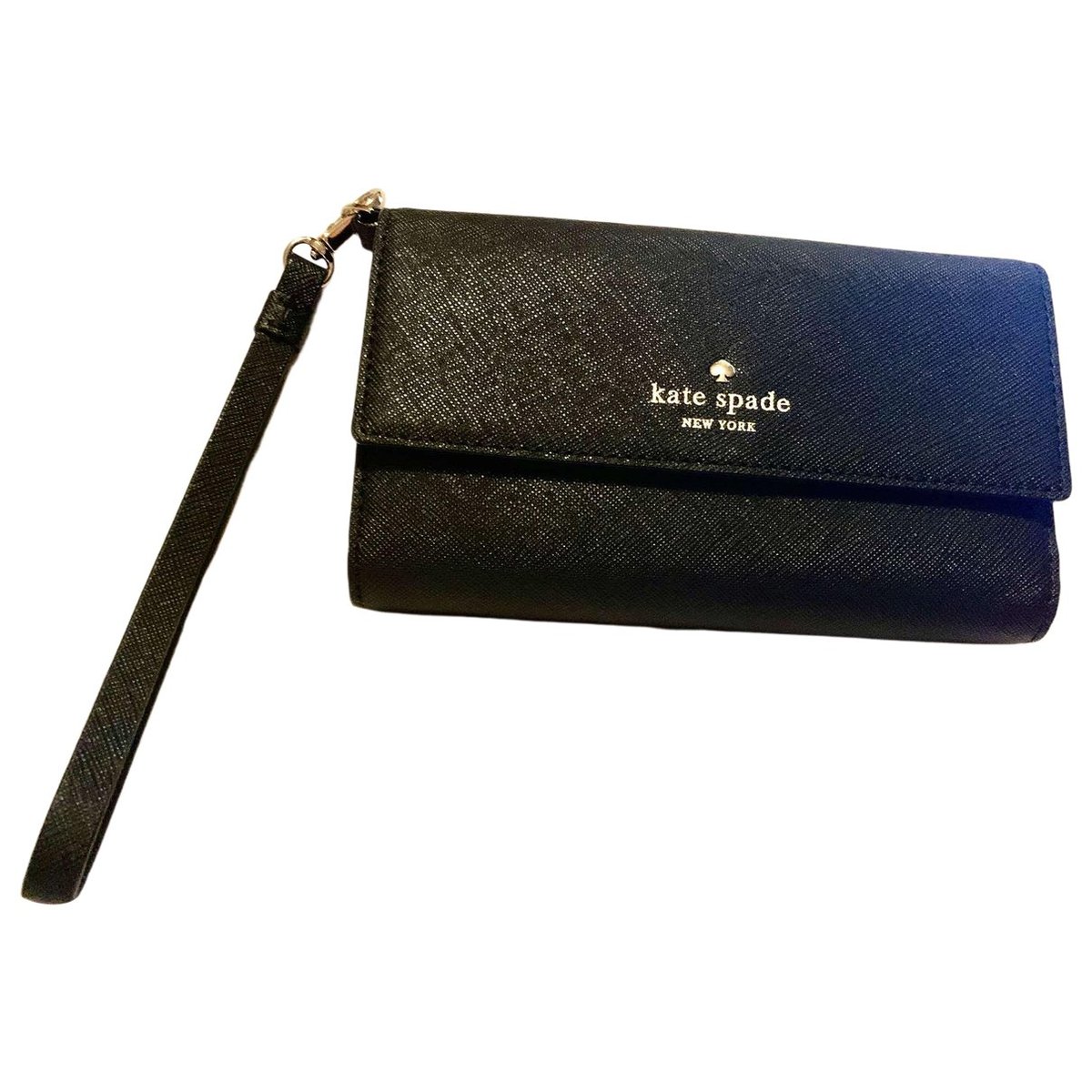 Leather clutch bag