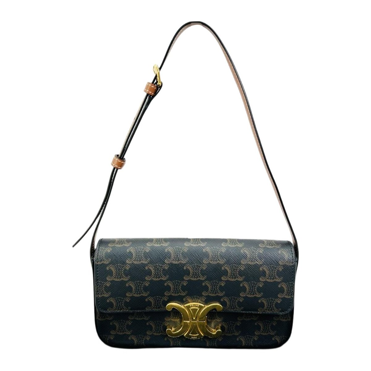 Triomphe Long vinyl handbag