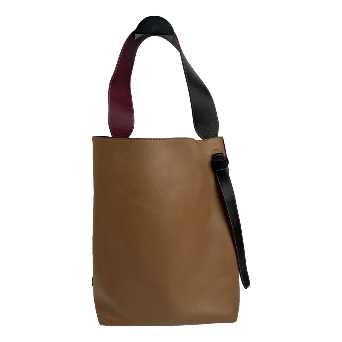 Twisted leather tote