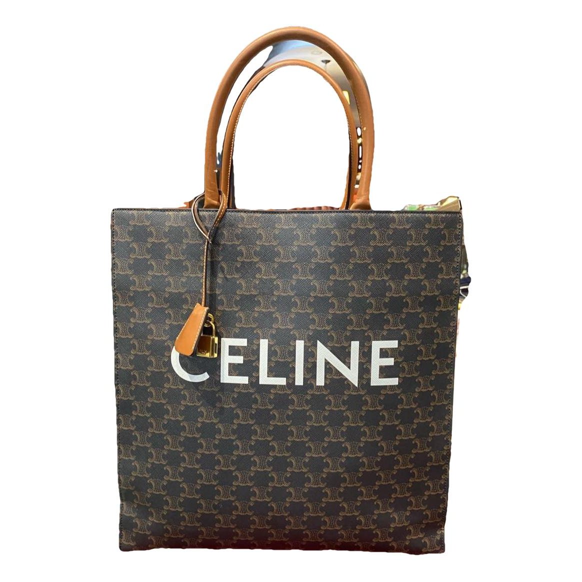 Cabas Vertical vinyl handbag