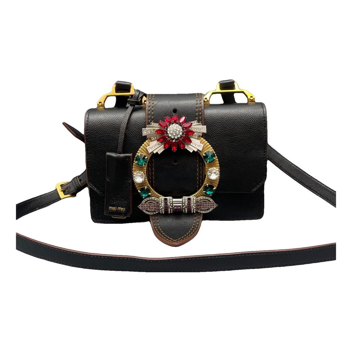 Miu Lady leather handbag