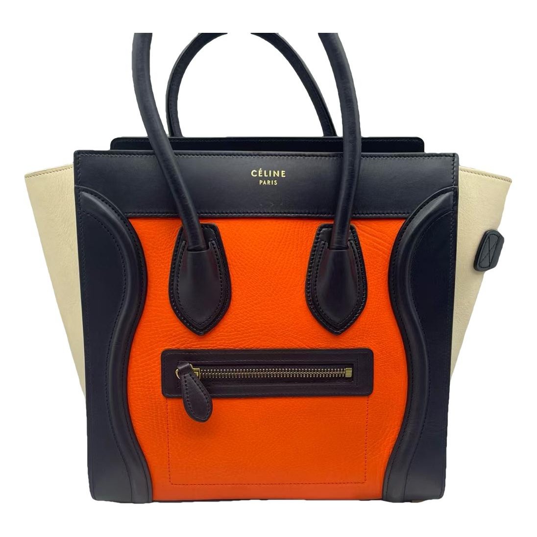 Luggage leather handbag