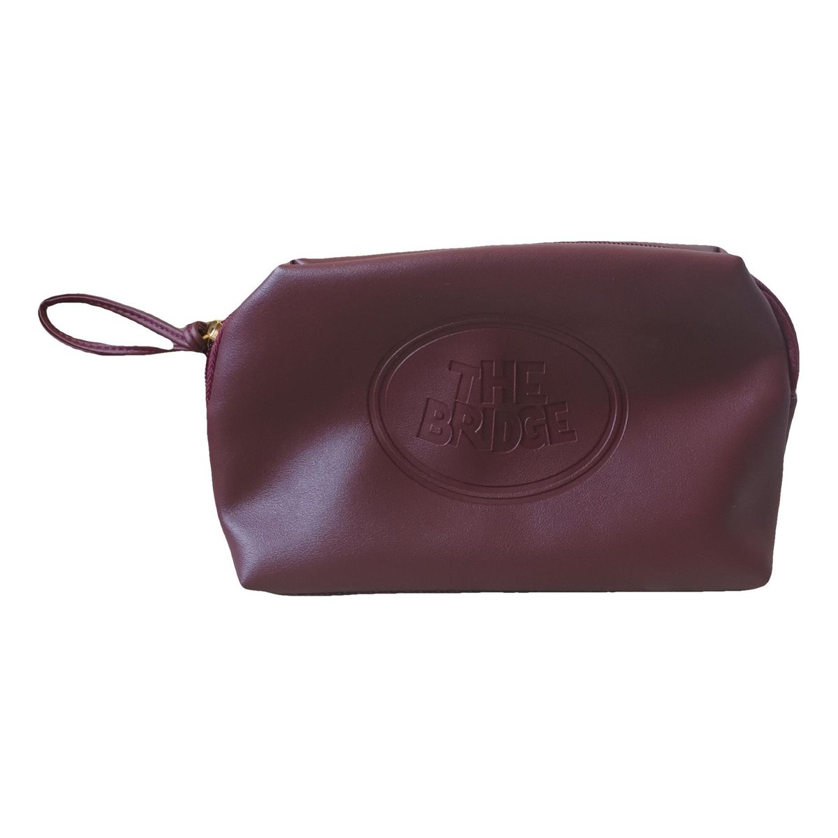 Leather clutch bag