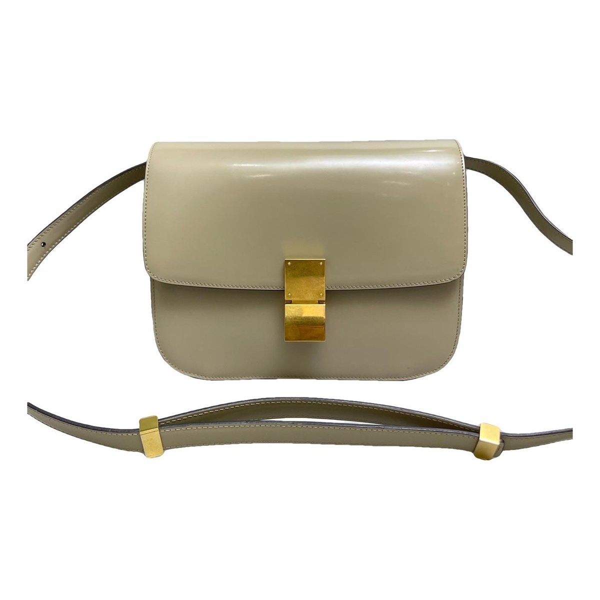 Classic leather crossbody bag