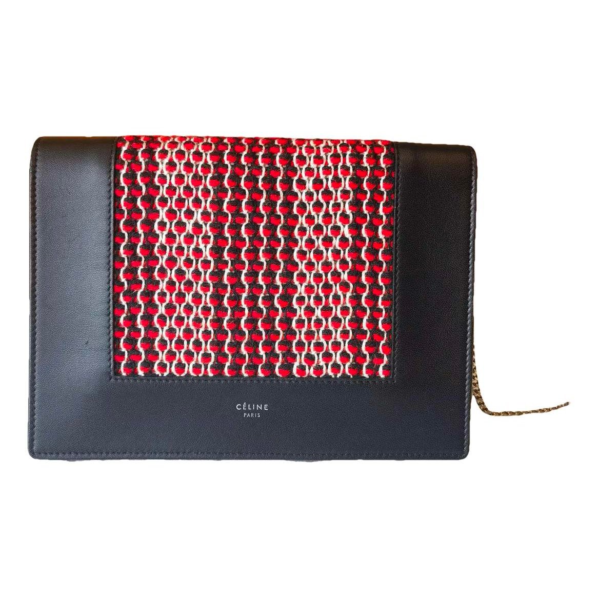 Frame leather handbag