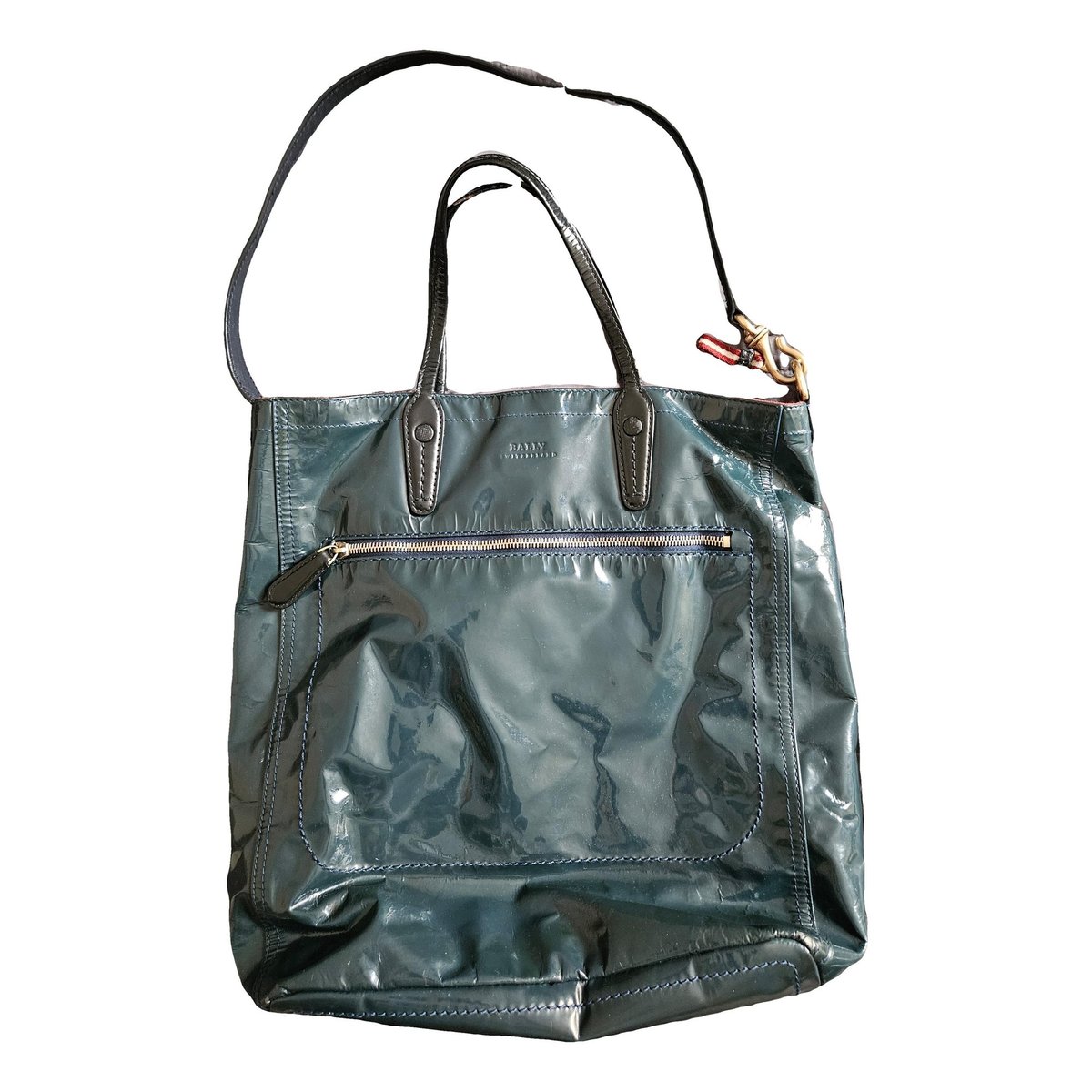 Patent leather tote