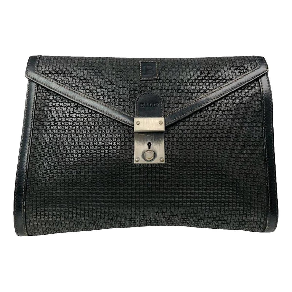 Leather clutch bag