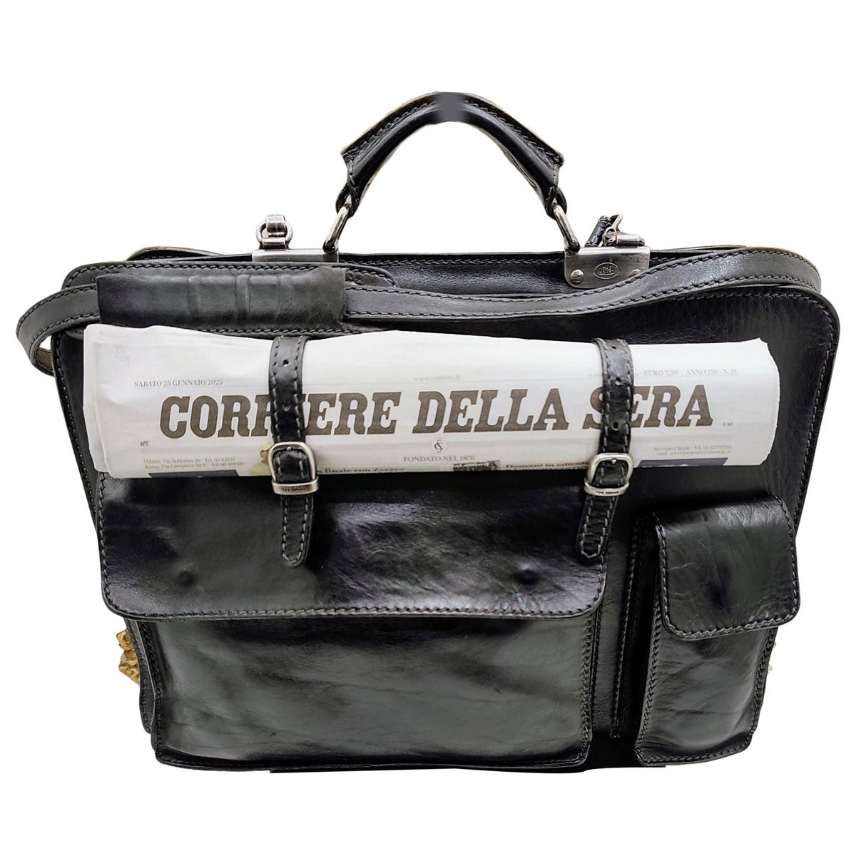 Leather handbag