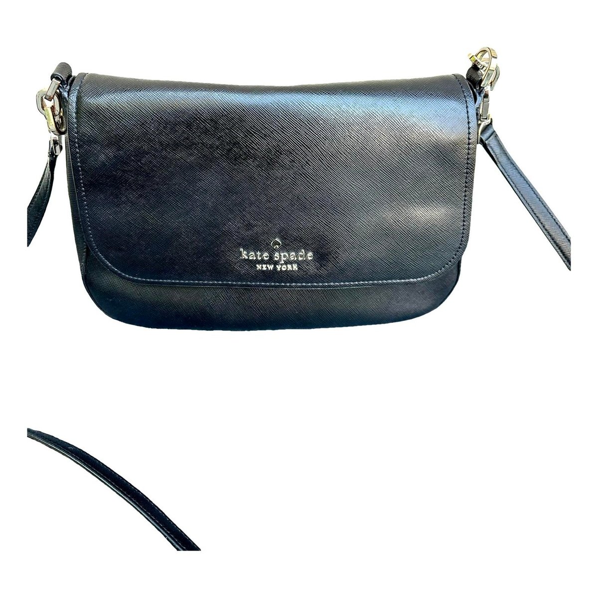 Leather clutch bag