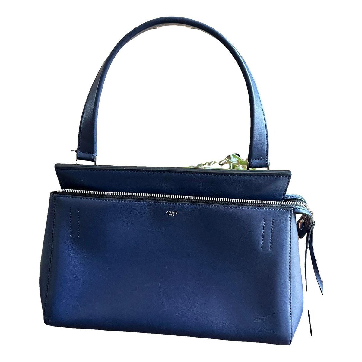 Edge leather handbag