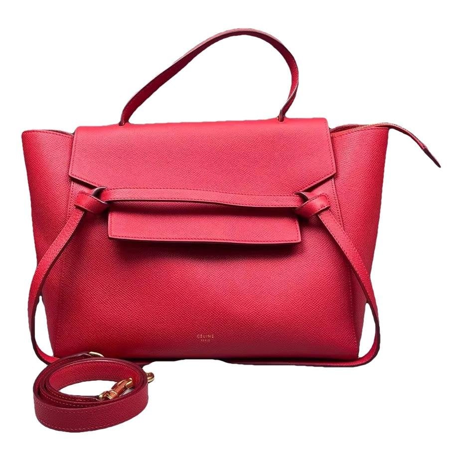 Belt leather handbag