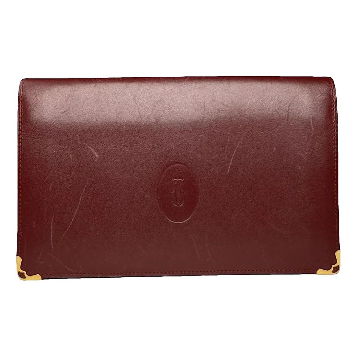 C patent leather clutch bag