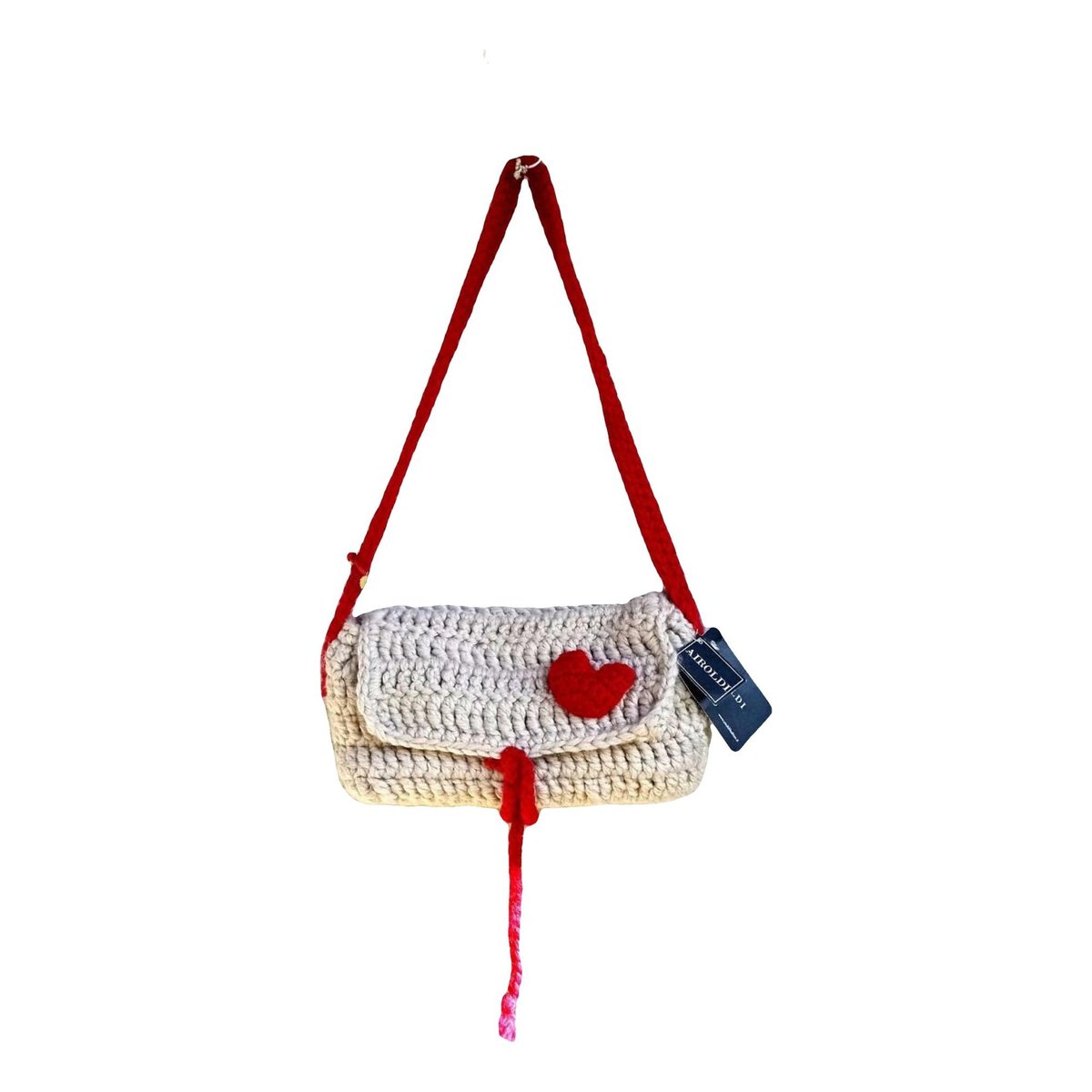 Crochet wool handbag