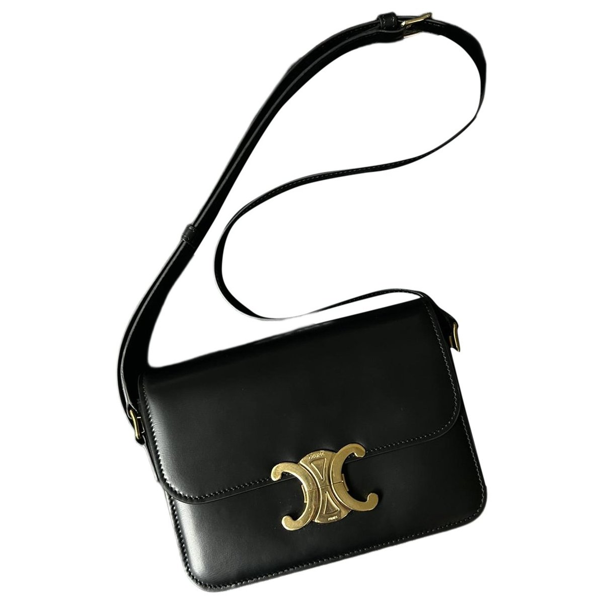 Triomphe leather handbag