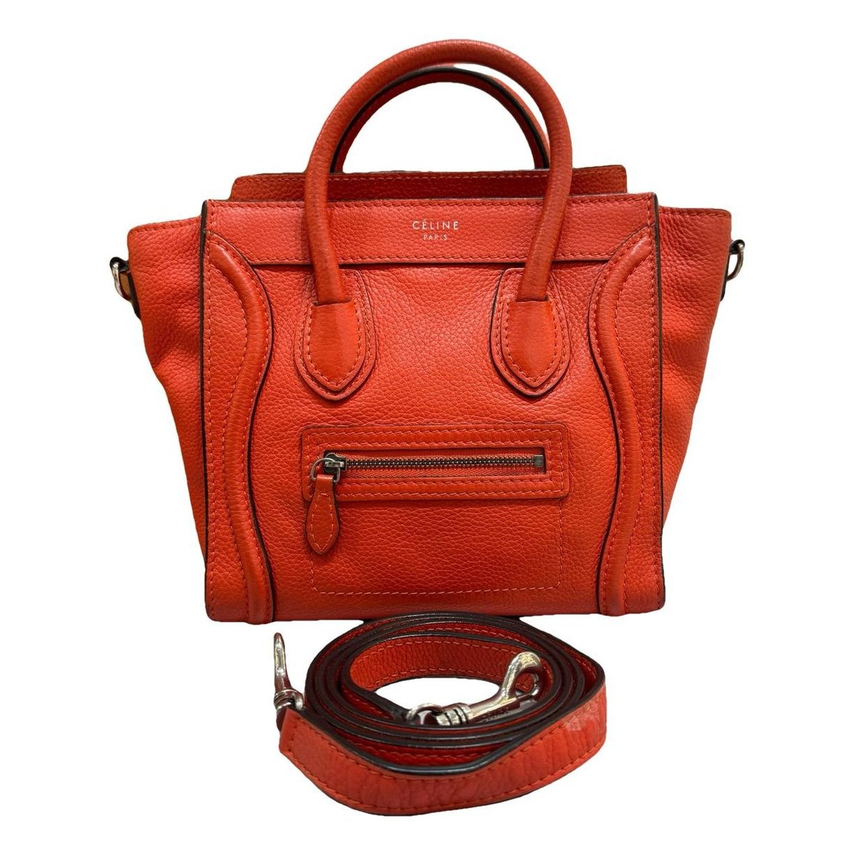 Luggage leather crossbody bag