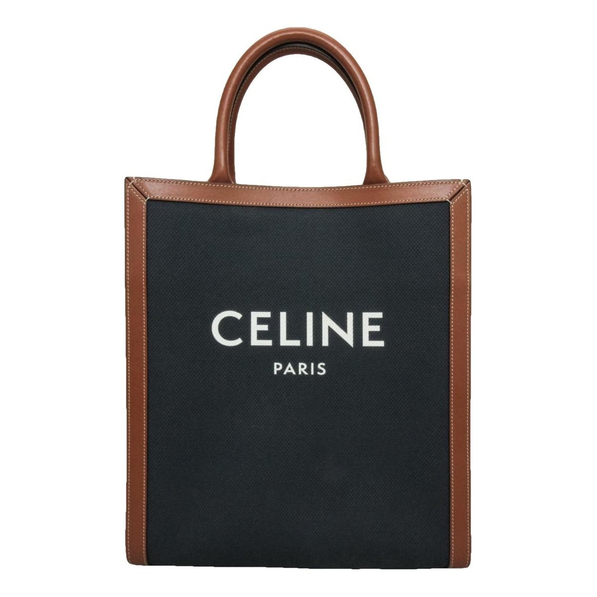 Cabas Vertical leather tote
